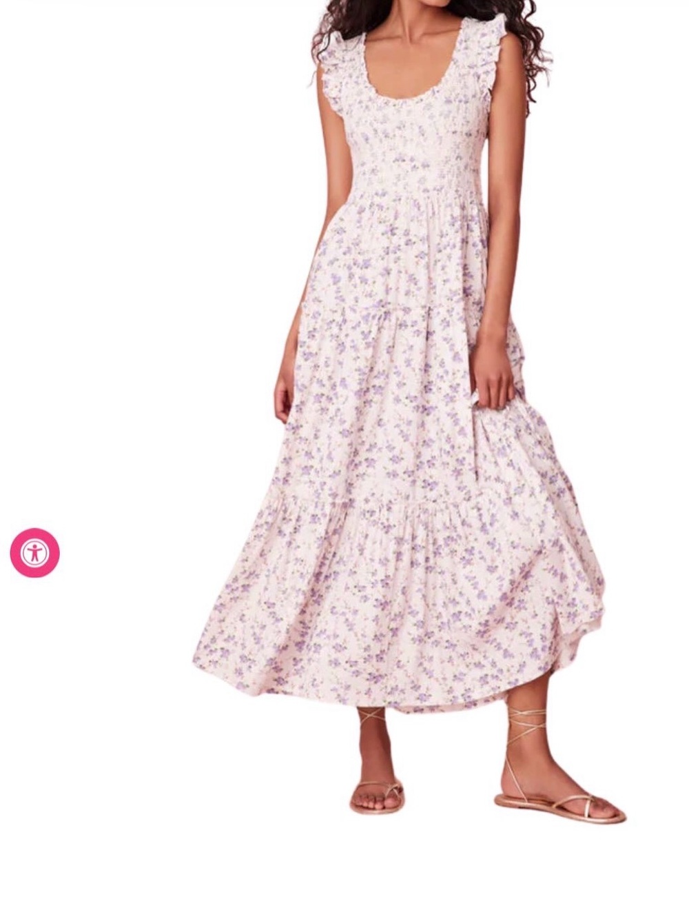 Love Shack Fancy Chessie Midi Dress